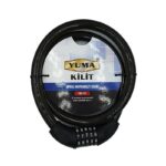 Yuma Ym-747 120cm 20mm 5 Şifreli Siyah Motorsiklet Kilidi