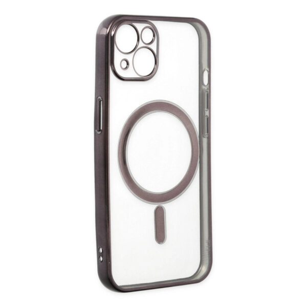 Apple İphone 14 Plus Kılıf Magneticsafe Lazer Silikon - Siyah - Image 4