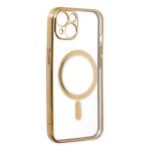 Apple İphone 14 Plus Kılıf Magneticsafe Lazer Silikon - Gold - Image 4