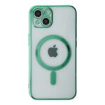 Apple İphone 14 Plus Kılıf Magneticsafe Lazer Silikon - Haki Yeşil - Image 2