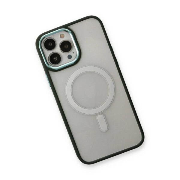 Apple İphone 14 Pro Kılıf Room Magneticsafe Silikon - Köknar Yeşili - Image 3