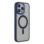 Apple İphone 14 Pro Kılıf Room Magneticsafe Silikon - Lacivert - Image 2