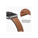 Apple Watch 38mm Kr415 Luaz Deri Kordon (saat Değildir) - Kırmızı - Image 3