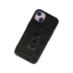 Apple İphone 14 Kılıf Pars Lens Yüzüklü Silikon - Siyah - Image 3