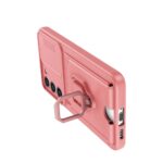 Samsung Galaxy S24 Plus Kılıf Zuma Kartvizitli Yüzüklü Silikon - Pembe - Image 3
