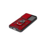 Samsung Galaxy S24 Kılıf Pars Lens Yüzüklü Silikon - Kırmızı - Image 5