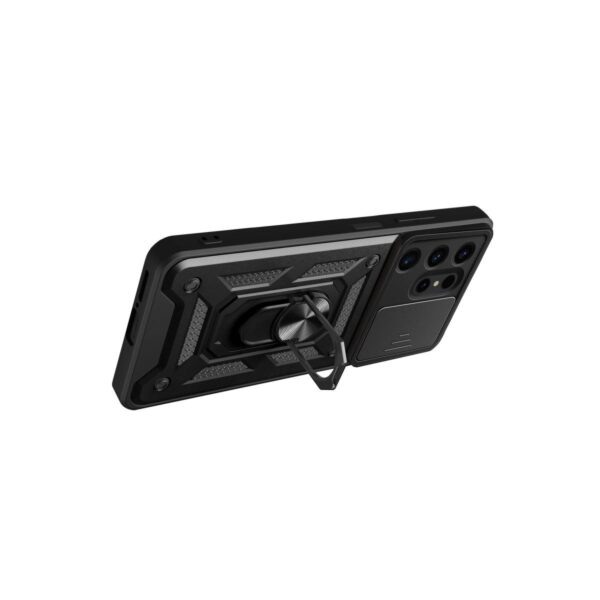 Samsung Galaxy S24 Ultra Kılıf Pars Lens Yüzüklü Silikon - Yeşil - Image 3