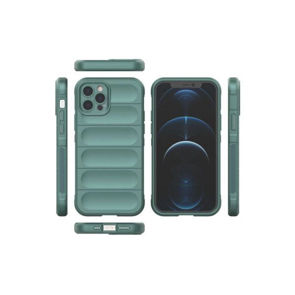 Apple İphone 12 Pro Kılıf Optimum Silikon - Koyu Yeşil - Image 3