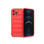 Apple İphone 12 Pro Max Kılıf Optimum Silikon - Kırmızı