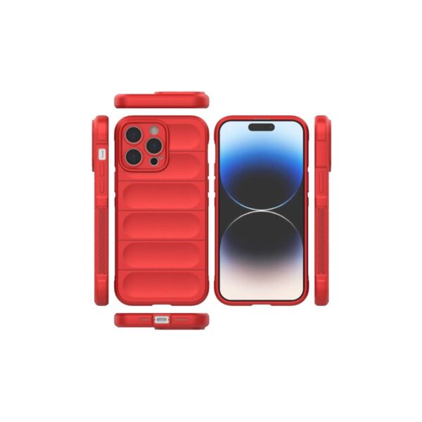 Apple İphone 14 Pro Max Kılıf Optimum Silikon - Kırmızı - Image 3