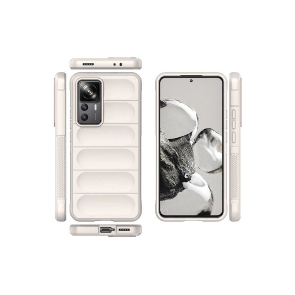 Xiaomi Mi 12t Pro Kılıf Optimum Silikon - Krem - Image 3