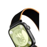 Huawei Fit 4 Hasırlı Cırtcırtlı Kordon (saat Değildir) - Siyah-turuncu - Image 2