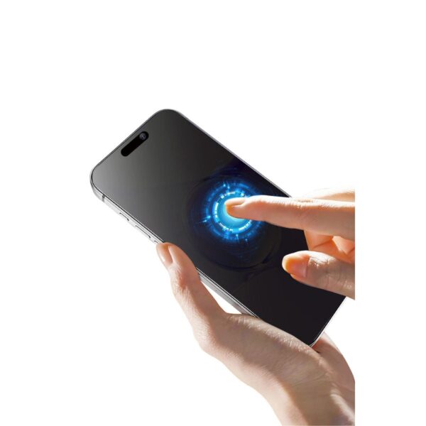 Apple İphone 14 Pro Max Bilvis 5in1 5d Magic Hayalet Cam Ekran Koruyucu - Siyah - Image 6