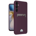 Samsung Galaxy A26 Kılıf Kelvin Kartvizitli Silikon - Derin Mor