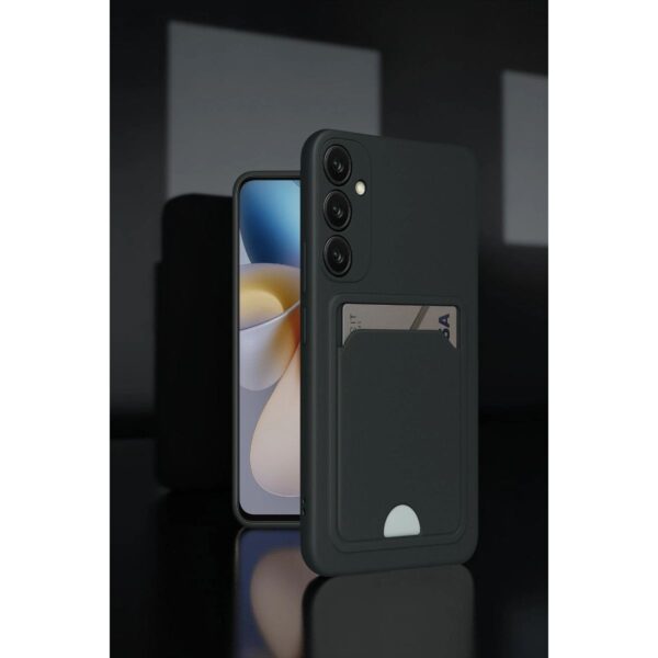 Samsung Galaxy A26 Kılıf Kelvin Kartvizitli Silikon - Derin Mor - Image 2