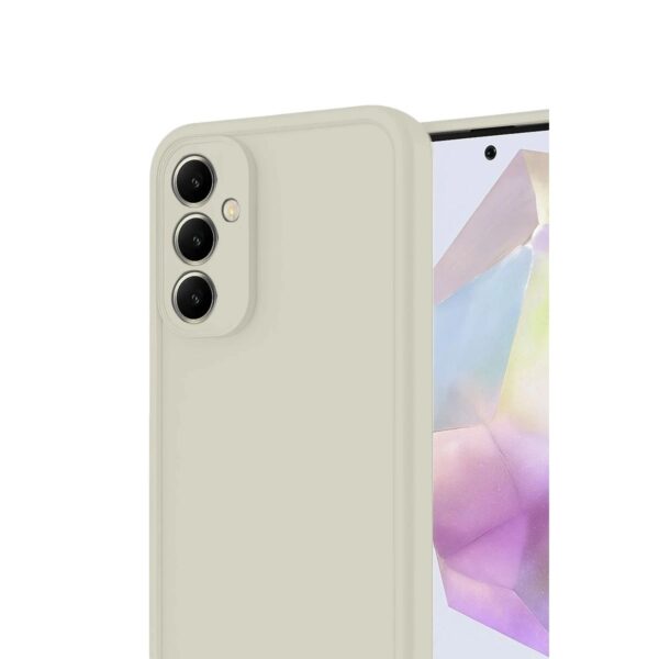 Samsung Galaxy A16 5g Kılıf Viera Silikon - Krem - Image 3
