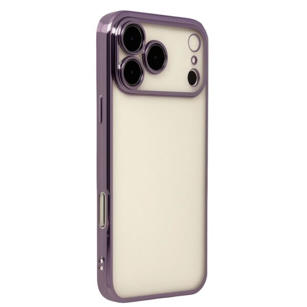 Apple İphone 17 Pro Razer Lensli Silikon - Mor - Image 2
