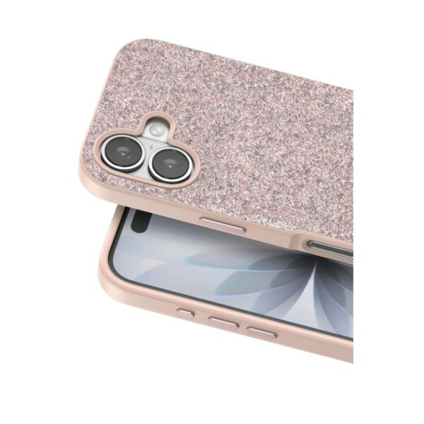 Onegif Apple İphone 17 Bright Simli Kapak - Pembe - Image 2