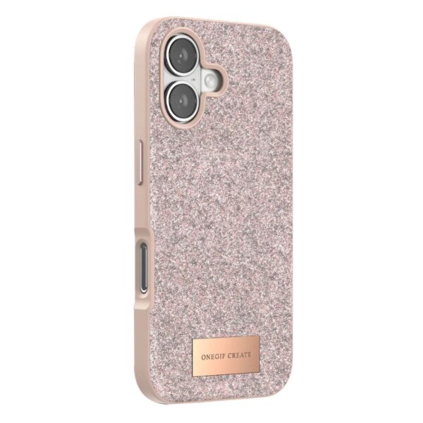 Onegif Apple İphone 17 Bright Simli Kapak - Pembe - Image 3