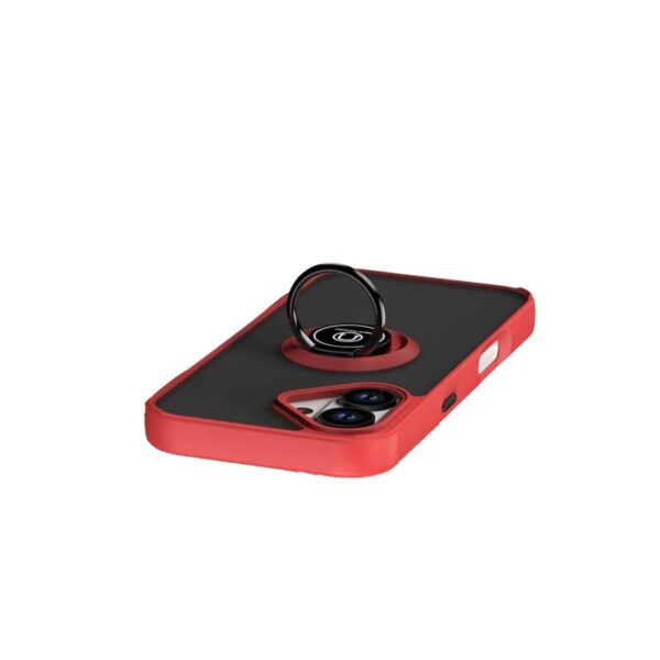 Apple İphone 17 Montreal Yüzüklü Silikon Kapak - Kırmızı - Image 4