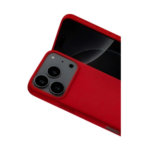 Apple İphone 17 Pro Max Nano İçi Kadife Silikon - Kırmızı - Image 2