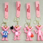 Pembe Panter Silikon Anahtarlık Alk4271