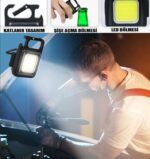 Led Işıklı Flash Özellikli 4 Modlu  Anahtarlık El Feneri - Image 2