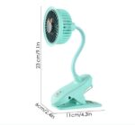 Taşınabilir Mini Klips Bebek Arabası Fanı, Fan Elektrikli Soğutma Hava Sirkülatöründe 360 Derece Dönebilen Klips - Image 2