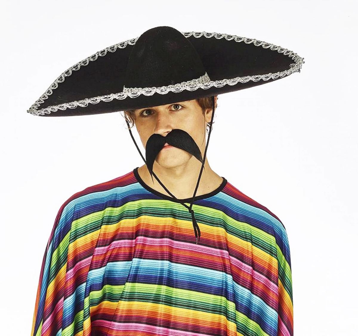 mdn-sm0010k-smr-e161-a_sombrero-meksika-sapkasi-mariachi-gumus-seritli-yetiskin-boy-153870392-sw1583sh1488-7nodo7d5 Sombrero Meksika Şapkası Mariachi Gümüş Şeritli Yetişkin Boy - Image 1