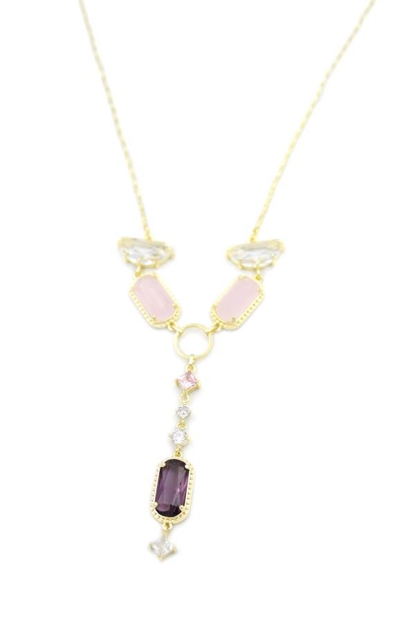 ryl-o-15928_pembe-tasli-kolye-altin-f78c52-ahpicf59 Pembe Taşlı Kolye - Altın - Image 1