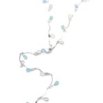 Taşlı Y Kolye - Gümüş