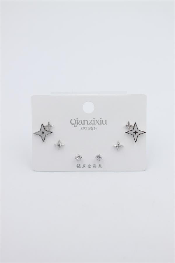 ryl-o-18038_coklu-set-kupe-gumus-ee-bf3-kodvc0lv Çoklu Set Küpe - Gümüş - Image 1