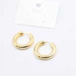 Metal Halka Küpe 2cm - Altın
